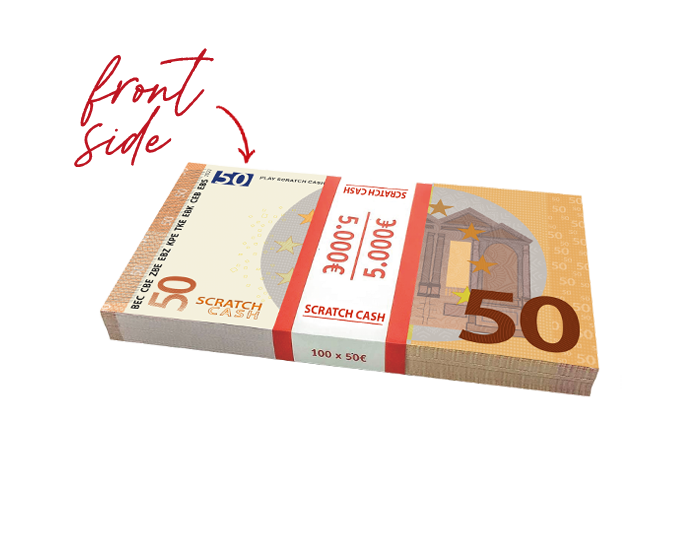 Scratch Cash Mini Bundle Euro Soldi per giocare (Dimensione Reale) 175  banconate